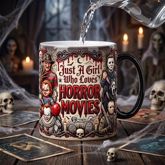 Just A Horror Lovers - Personalized Coffee Mug - Gift For Horror Lovers, Halloween NL122