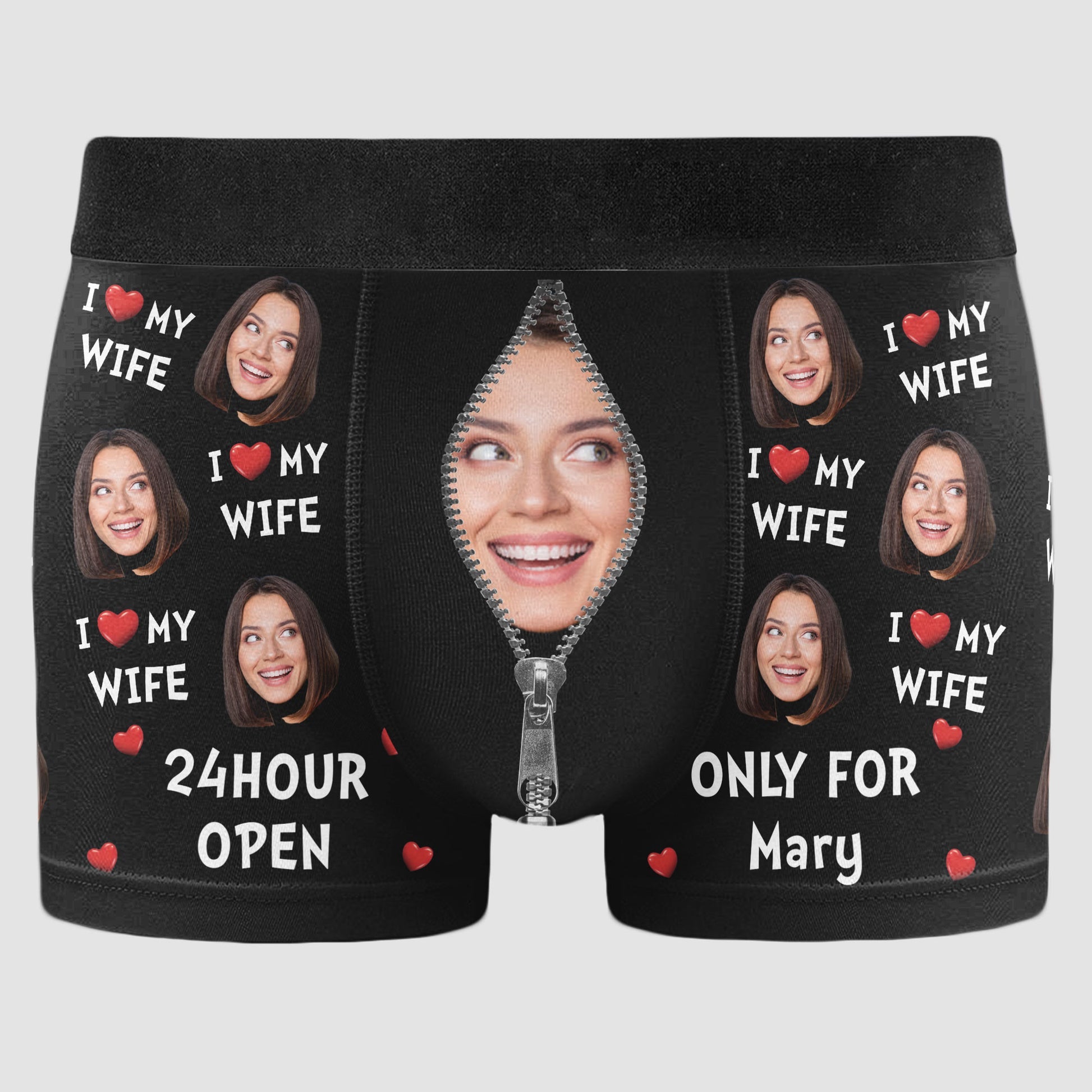 24hour Open Only For My Wife Personalized Photo Mens Boxer Briefs_5