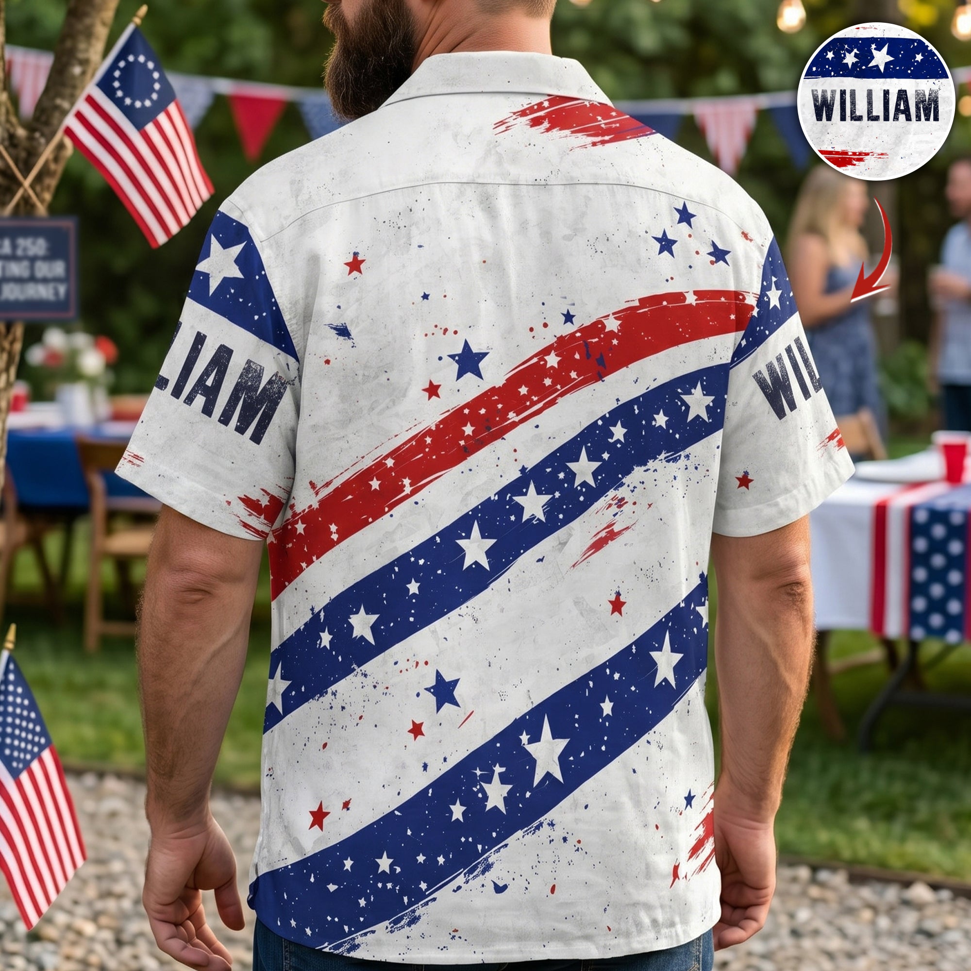 250 Years Semiquincentennial 1776 2026 Personalized Hawaiian Shirt_3