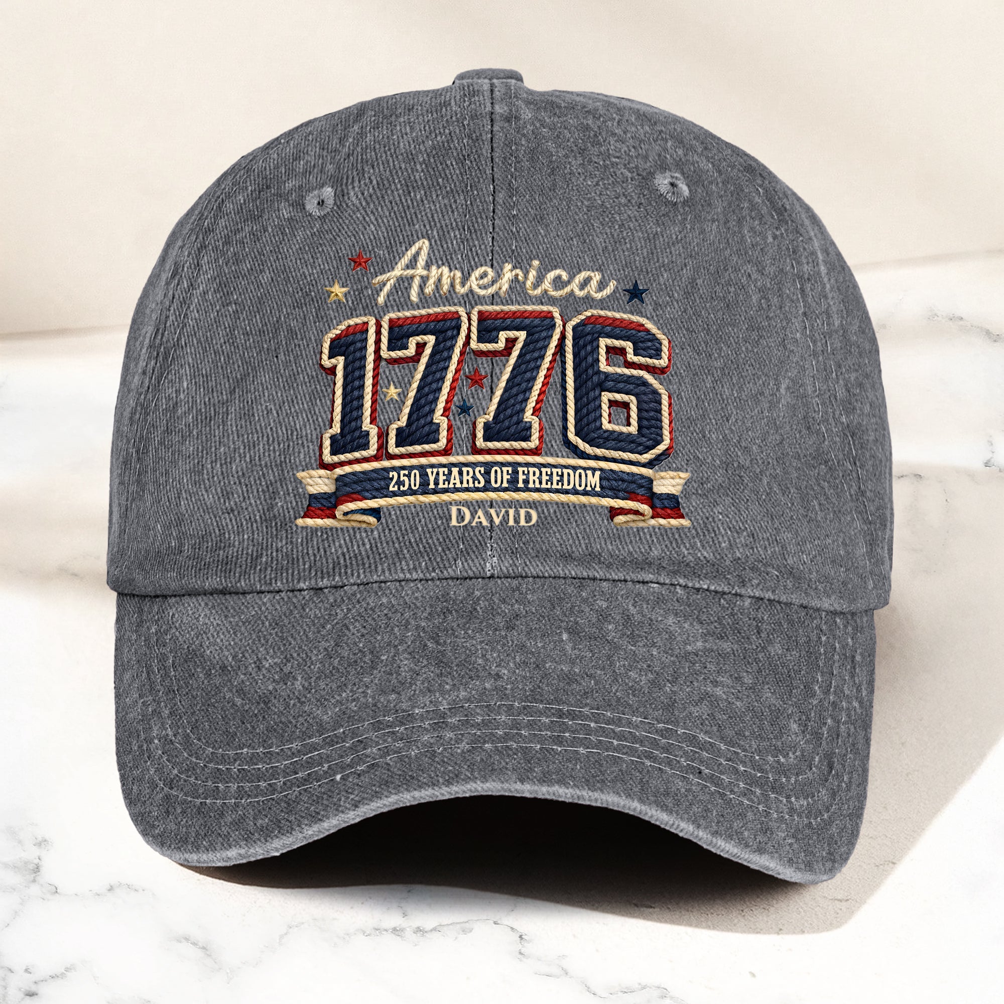 250_Years_Of_Freedom_Personalized_Distressed_Denim_Cap_1