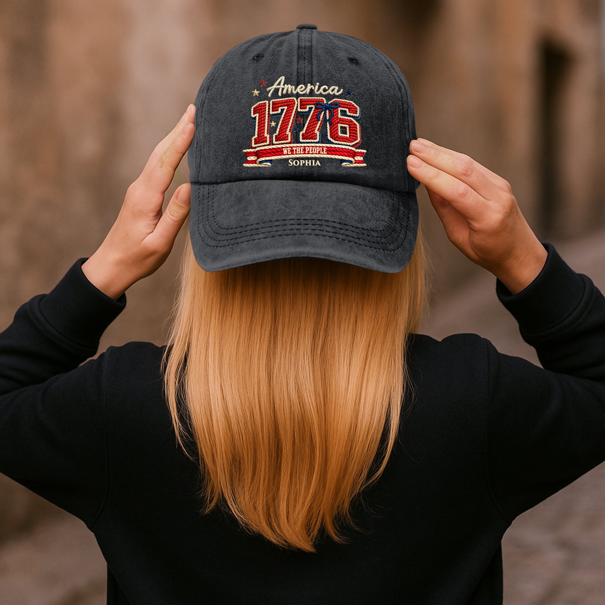 250_Years_Of_Freedom_Personalized_Distressed_Denim_Cap_3