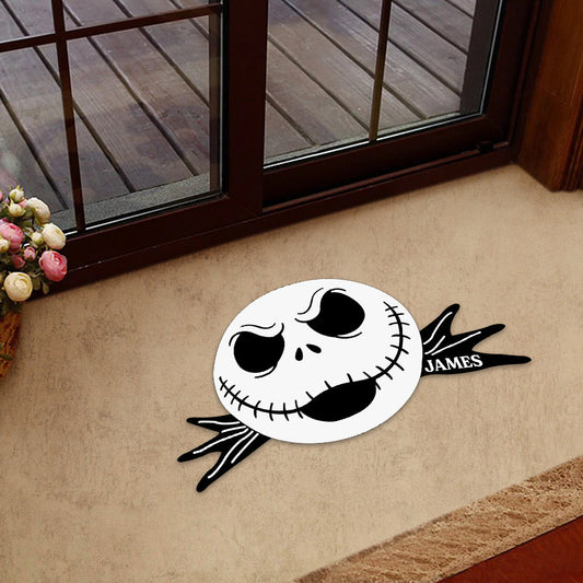 Spooky Skeleton - Personalized Tufted Rug - Gift For Family, Movie Fans