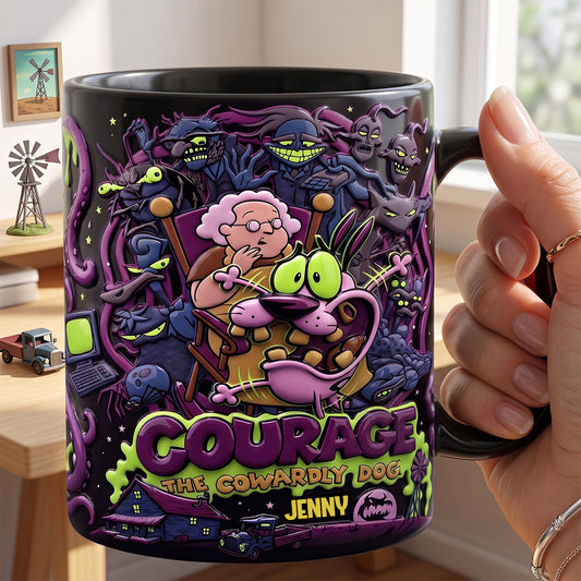 Brave Little Dog - Personalized Coffee Mug - Gift For Movie Fans NL122