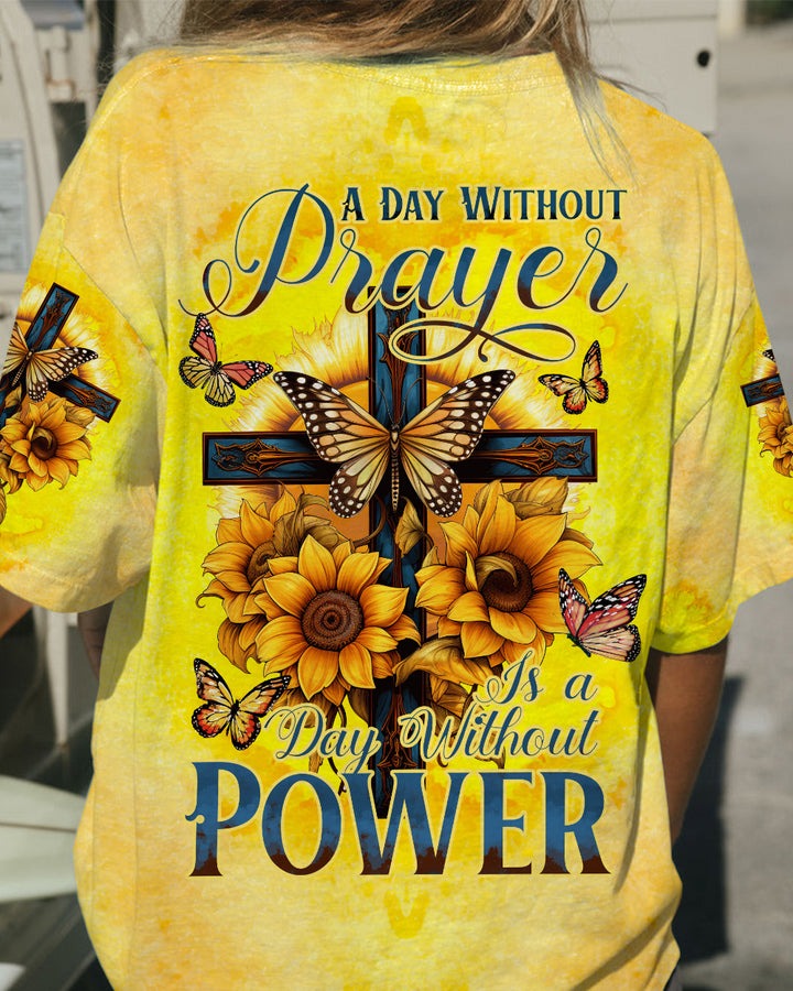 ADayWithoutPrayerIsADayWithoutPower Women_sAllOverPrintShirt_2