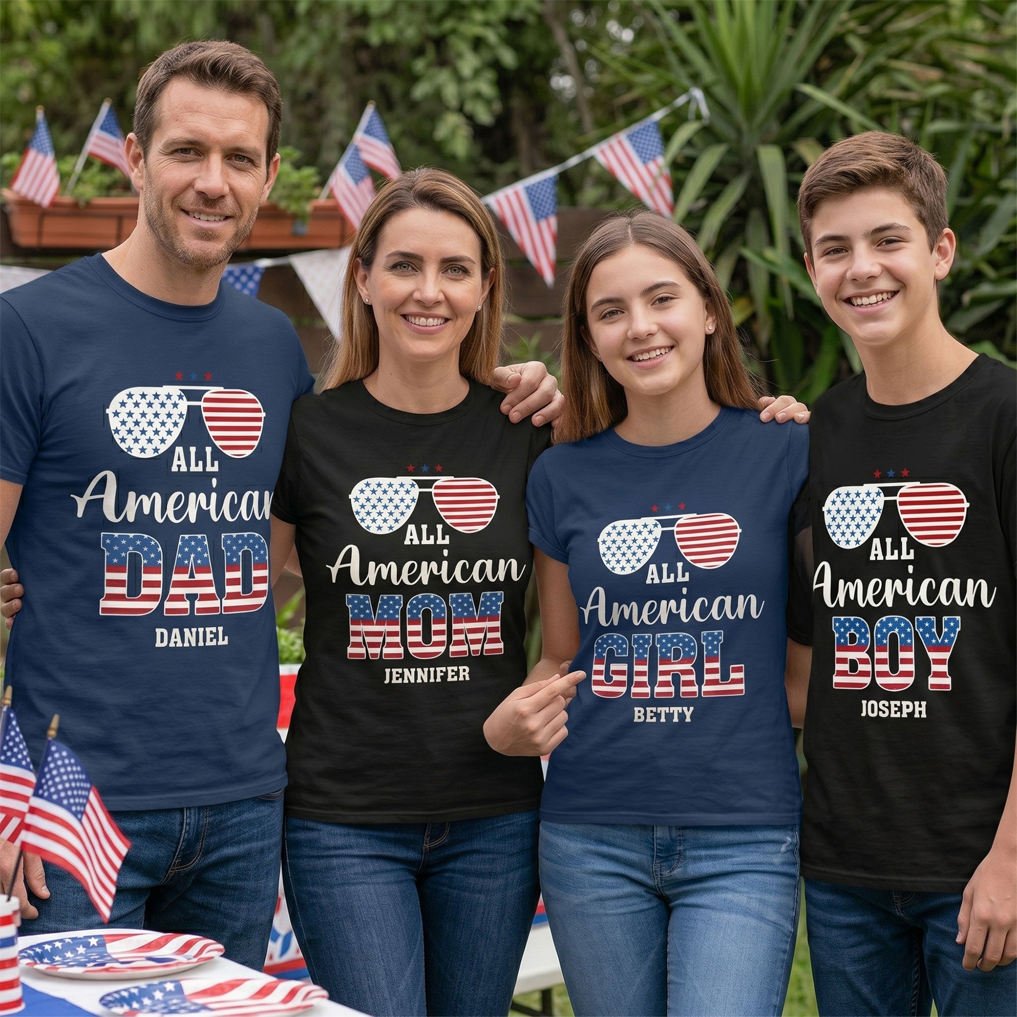 All_American_Family_Matching_Shirt_Personalized_Shirt_3