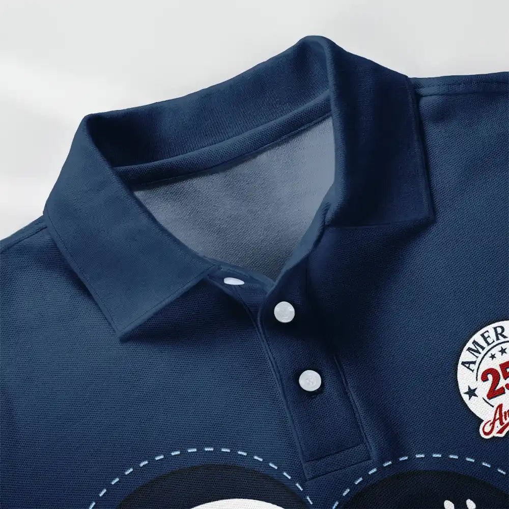 America250AnniversaryGrandpaDadKidsHandprints PersonalizedPoloShirt LV242 NEL3449 MK3