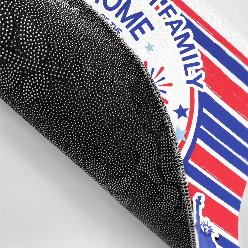 America250HomeOfTheFree PersonalizedDoormat3