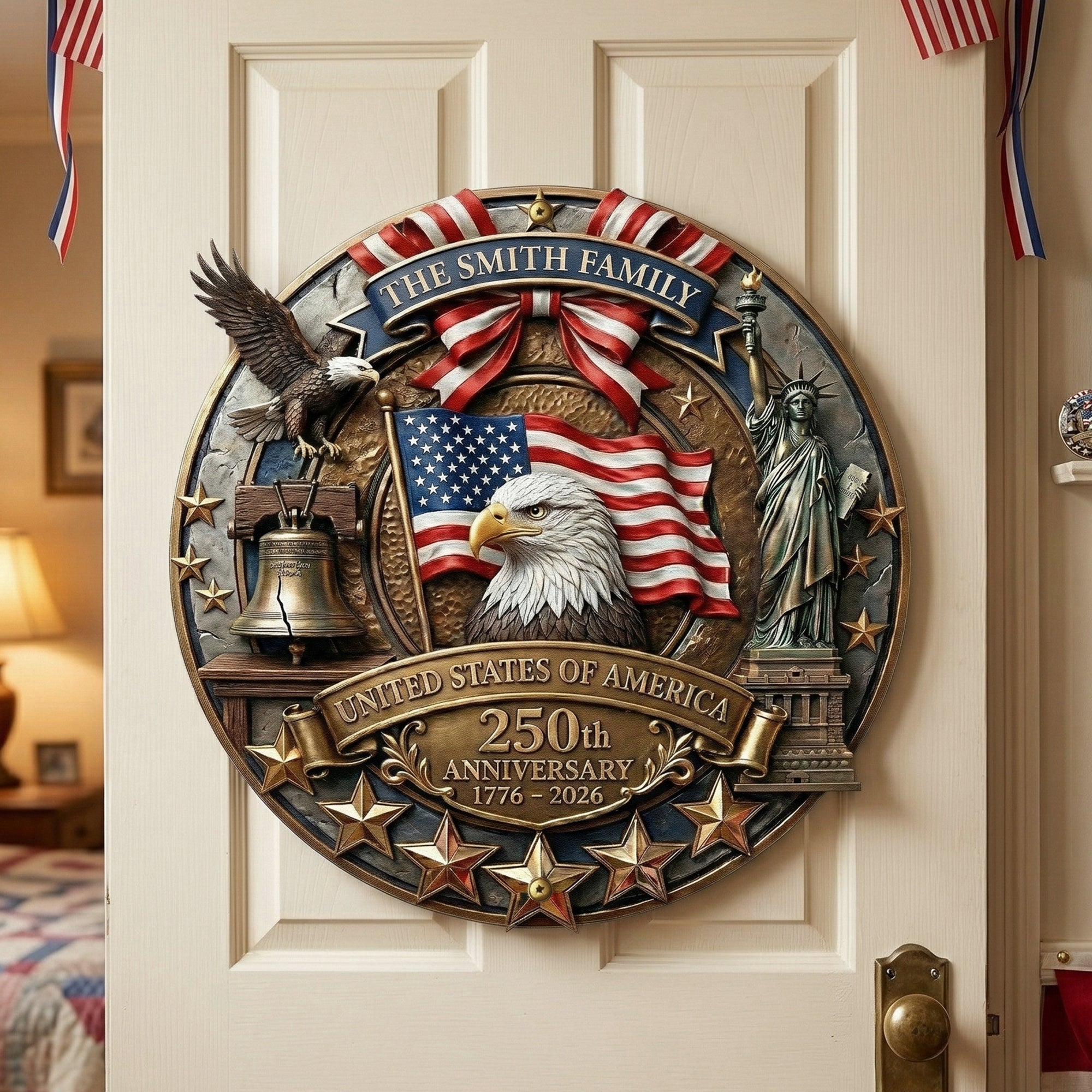 America250thAnniversaryPatriotic2026 PersonalizedMetalSign_8inches1