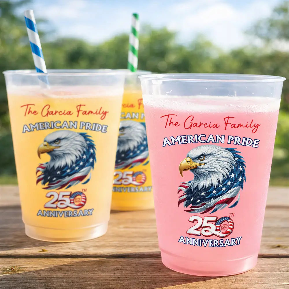 America250thAnniversaryUSPridePatrioticEagle PersonalizedFrostedCups DH480 HAL4127 MKWEB2