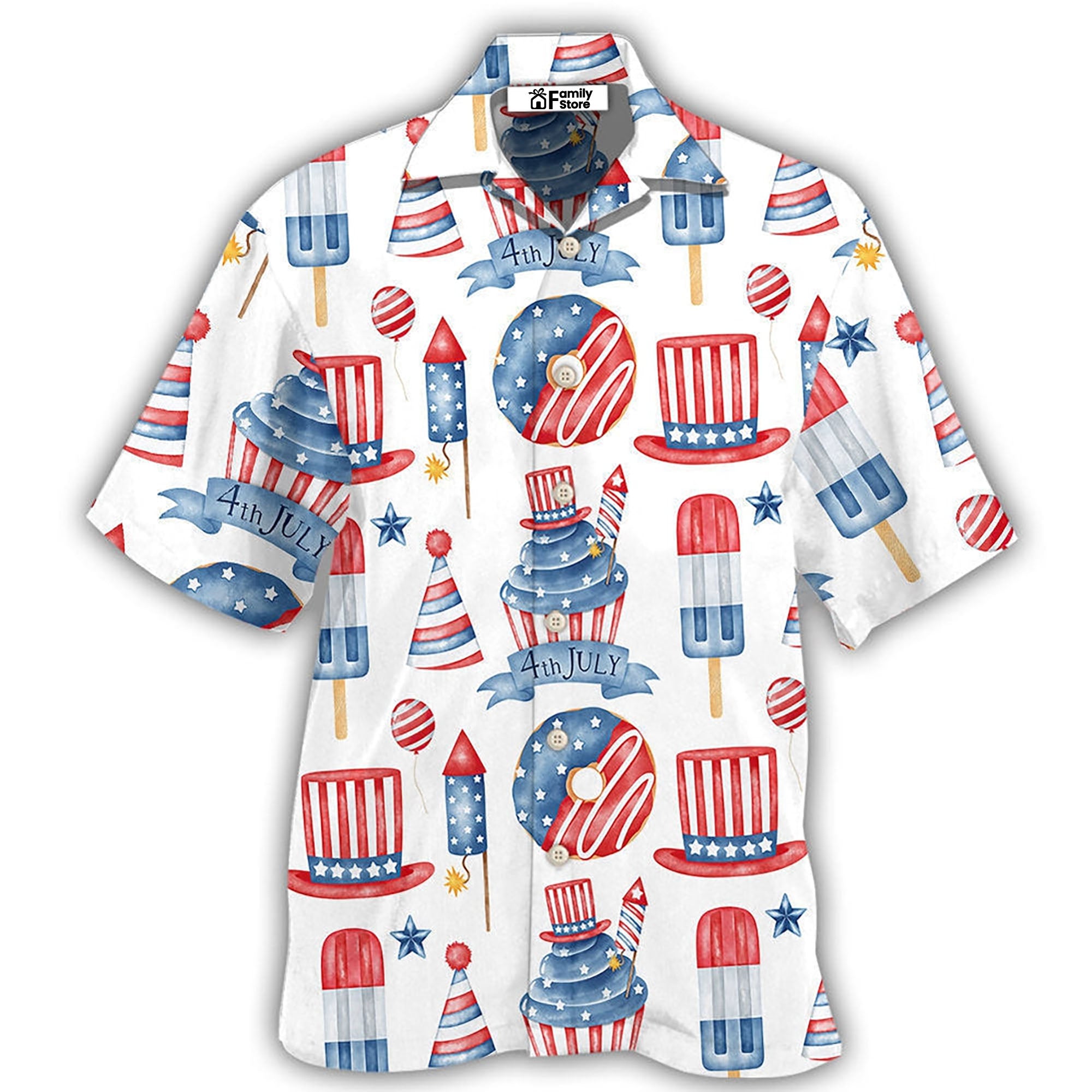 AmericaIndependenceDayBasicArtStyle HawaiianShirt OwlOhh_2804_1