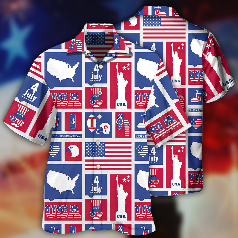 AmericaIndependenceDayHappyAmerica HawaiianShirt OwlOhh_5262_2