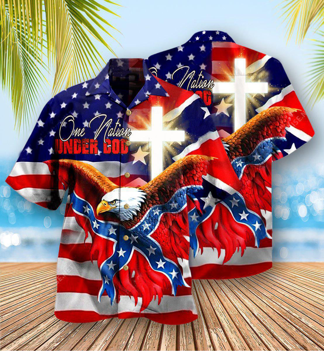 AmericaOneNationUnderGodPatriotism HawaiianShirt OwlOhh_2683_2