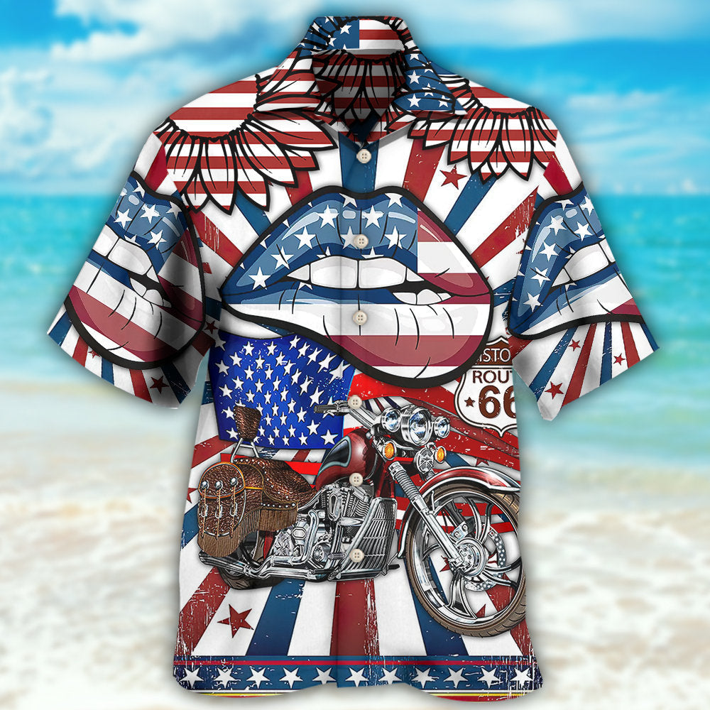 AmericaPatrioticMotorcycleSexyLips HawaiianShirt OwlOhh_4514_2