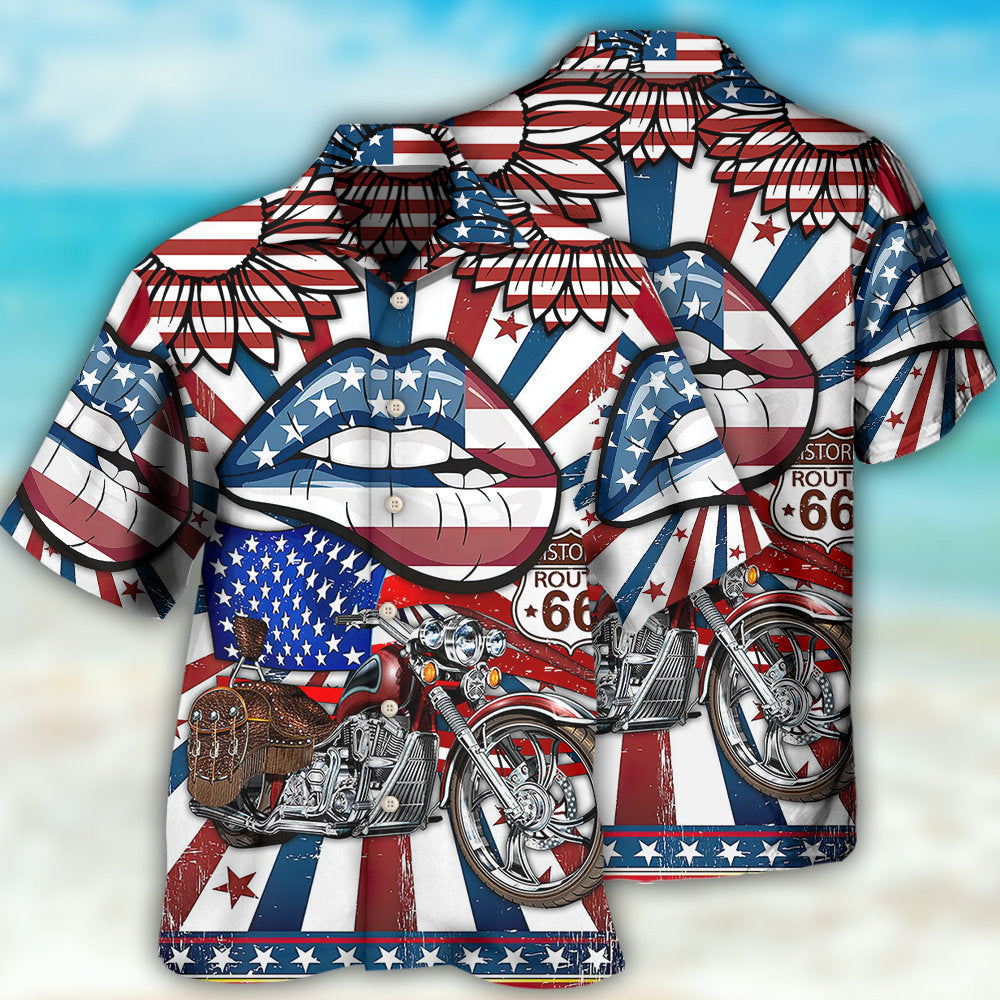 AmericaPatrioticMotorcycleSexyLips HawaiianShirt OwlOhh_4514_3
