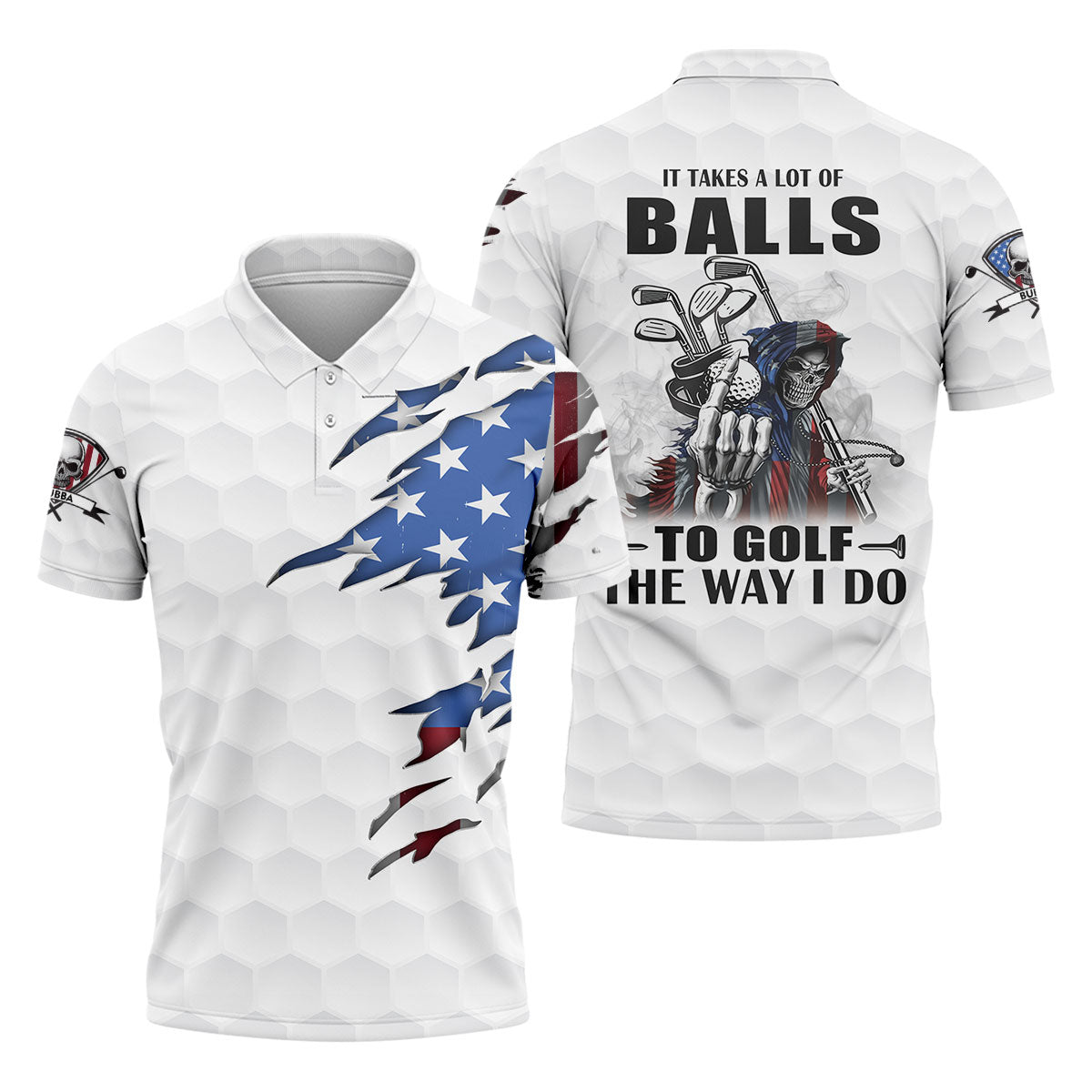 AmericaSkeletonGolfPoloShirt_GolfingApparel_America250AnniversaryGolfClothing_MensGolfGift3