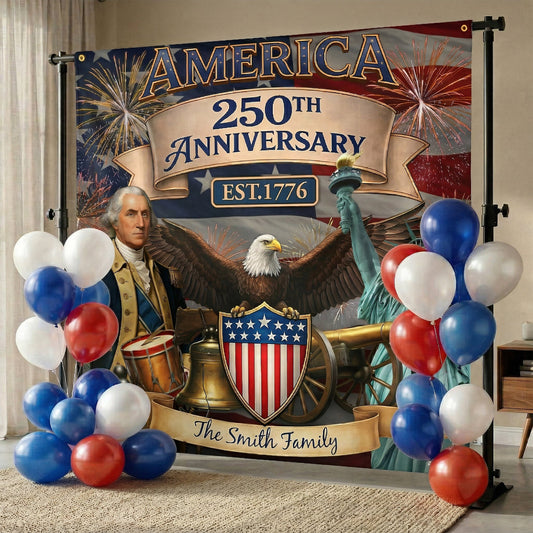America_250Th_Birthday_Patriotic_2026_Decors_Personalized_Backdrop_1