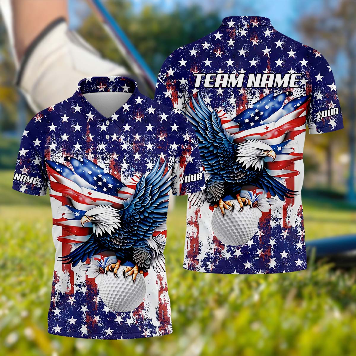 AmericanEagleAndStarCustomGolfPoloShirt_GiftForGolfers_GolfGiftIdeas_America250AnniversaryGolfShirt1