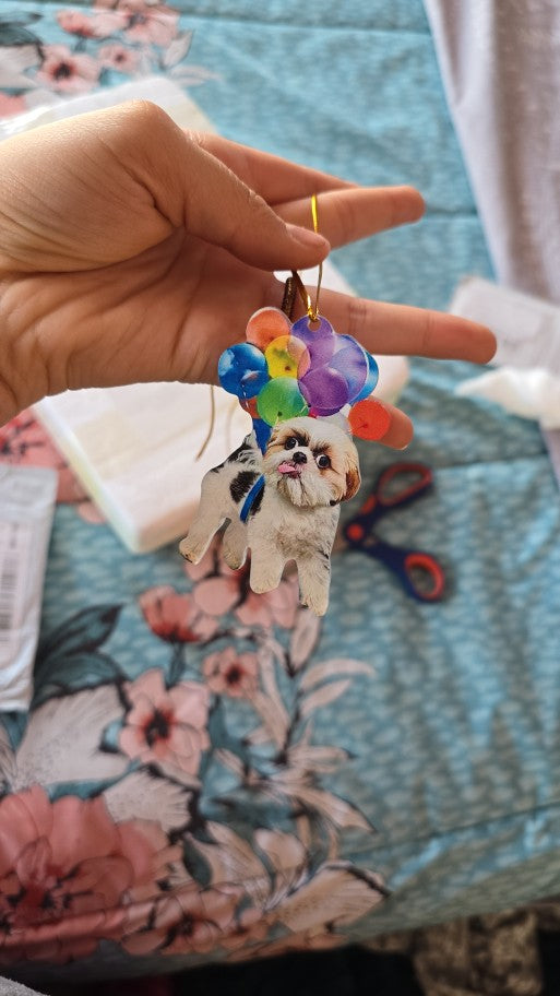 Animals_Dog_Fly_With_Bubbles_Car_Hanging_Ornament_ _Custom_Shape_Arcylic_Ornament_1