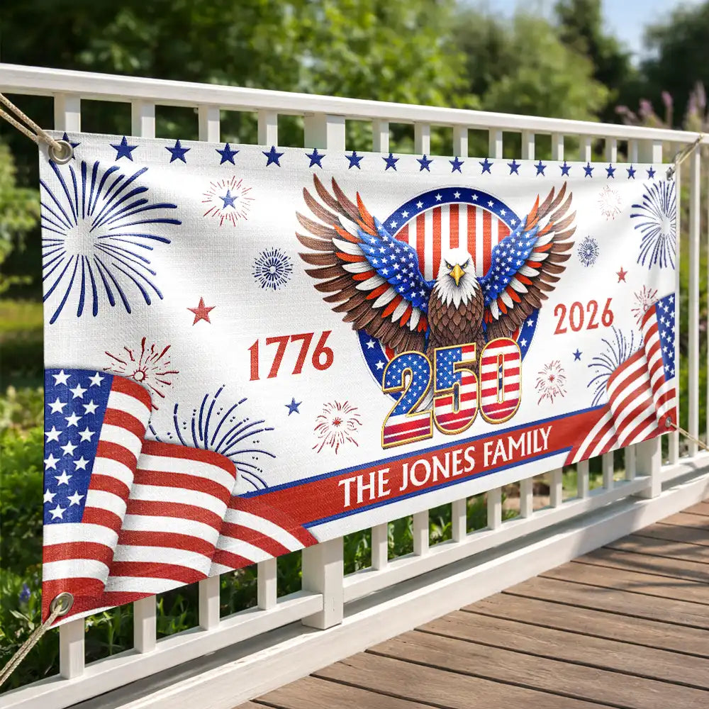 AnniversaryAmerica250th PersonalizedHorizontalBanner DH346 CLA2676 MKWEB2