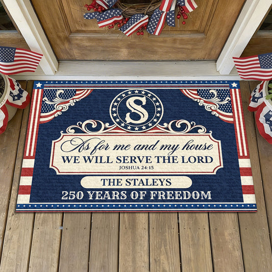 AsForMeAndMyHouseWeWillServeTheLordPersonalizedDoormat1_5c0bd95d 3acf 4ca2 b41a 137b94a27bcc