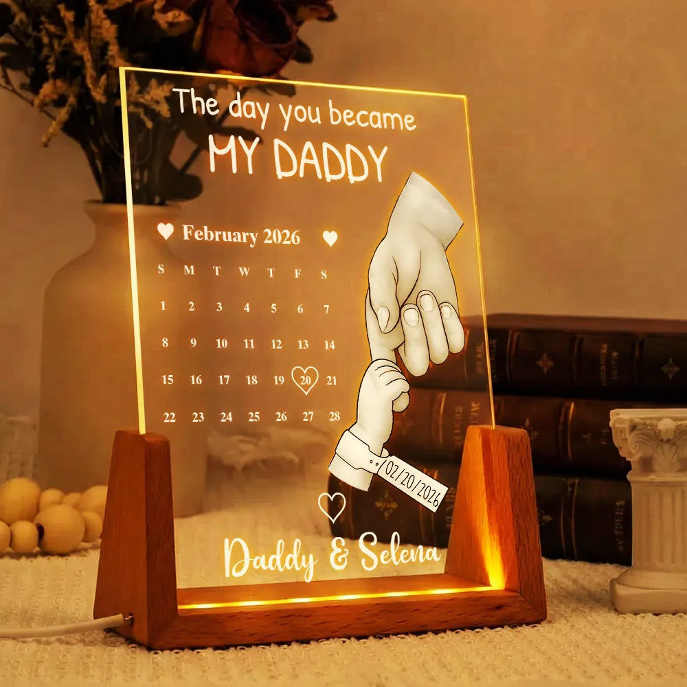 CalendarTheDayYouBecameMyDadMom PersonalizedNightLight PT2037 CIN4536 MK3_5fd55b71 1ac5 483a b0a8 edd6da23a3a0
