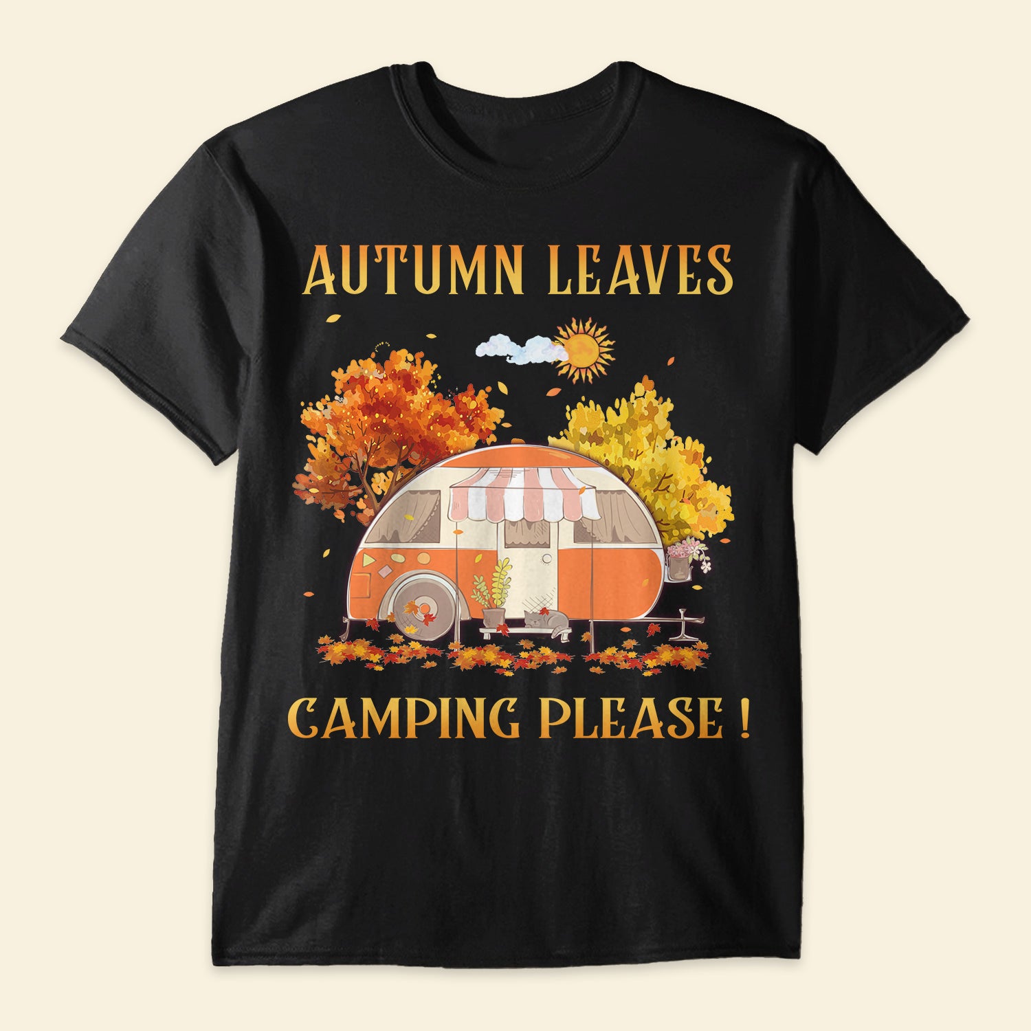 Camping Autumn With Friend - Gift Unisex Shirt