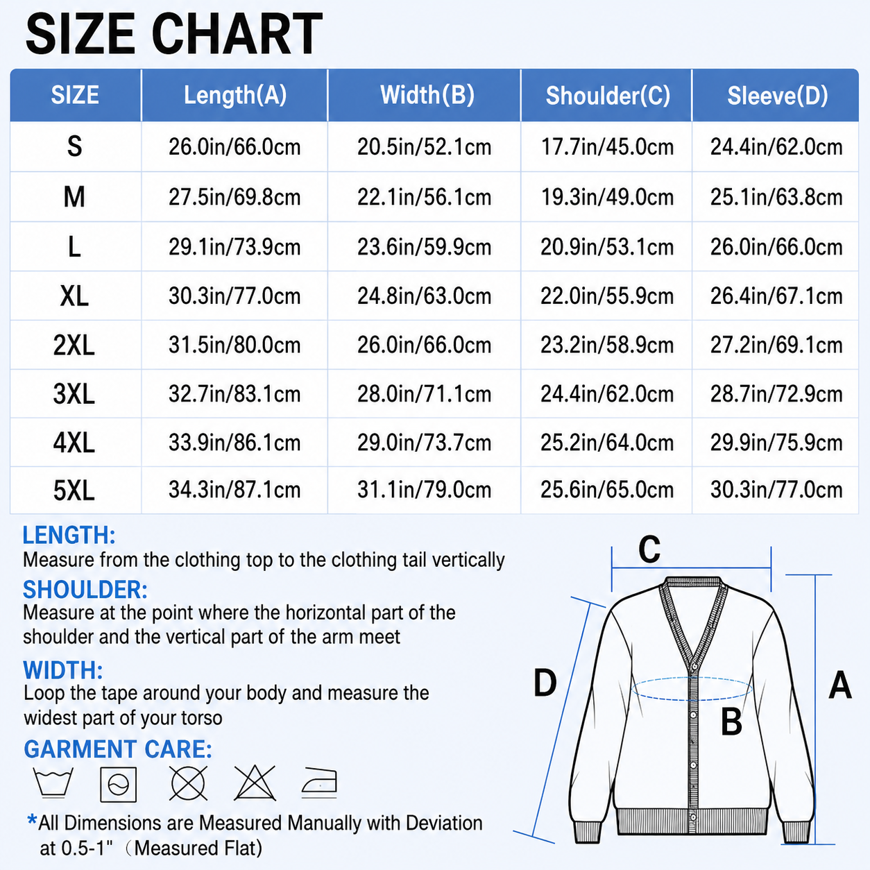 Cardigan SizeChart_e41d5a32 2408 4fcd 8f86 3cd0b414ecee