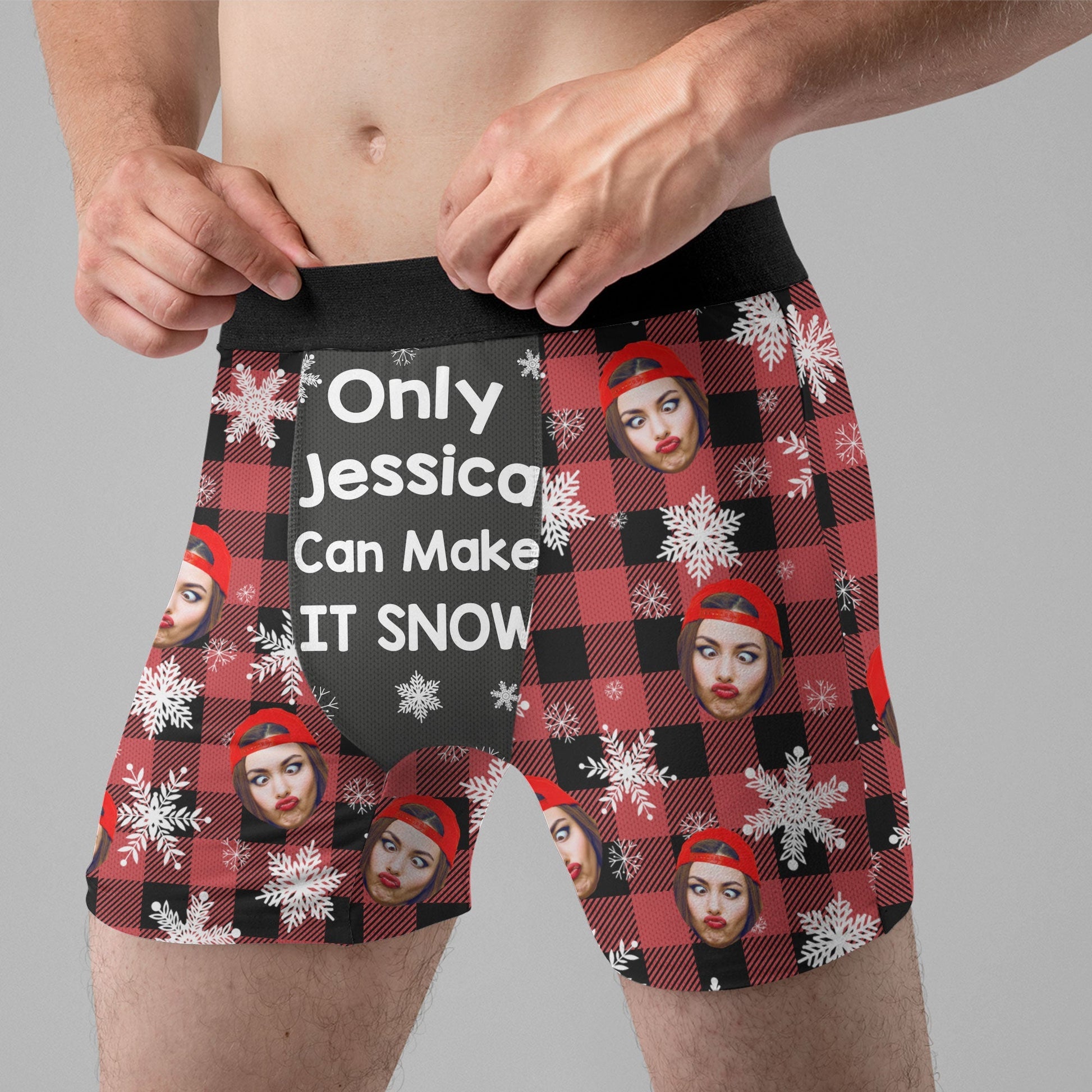 Christmas Funny Husband Boyfriend Make It Snow Perso_2