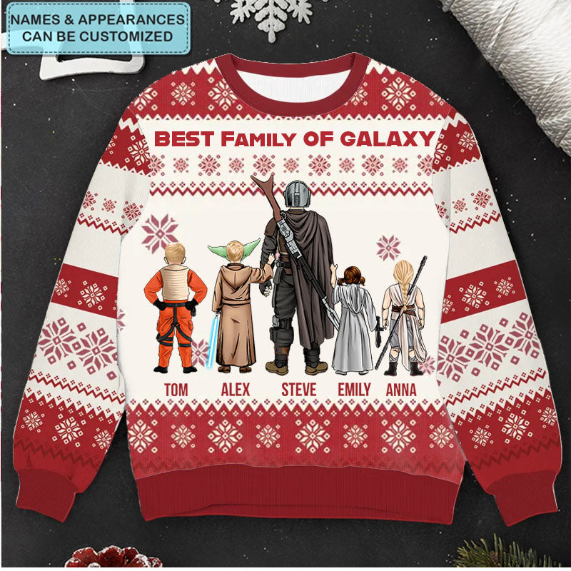 ChristmasStarwarFamilyCostumes PersonalizedCustomUglySweater ChristmasGiftForFamily_FamilyMembers