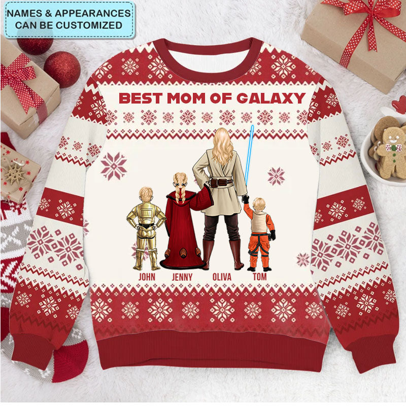 ChristmasStarwarFamilyCostumes PersonalizedCustomUglySweater ChristmasGiftForFamily_FamilyMembers2