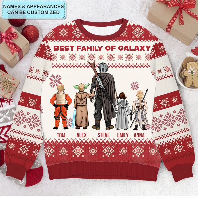 ChristmasStarwarFamilyCostumes PersonalizedCustomUglySweater ChristmasGiftForFamily_FamilyMembers3