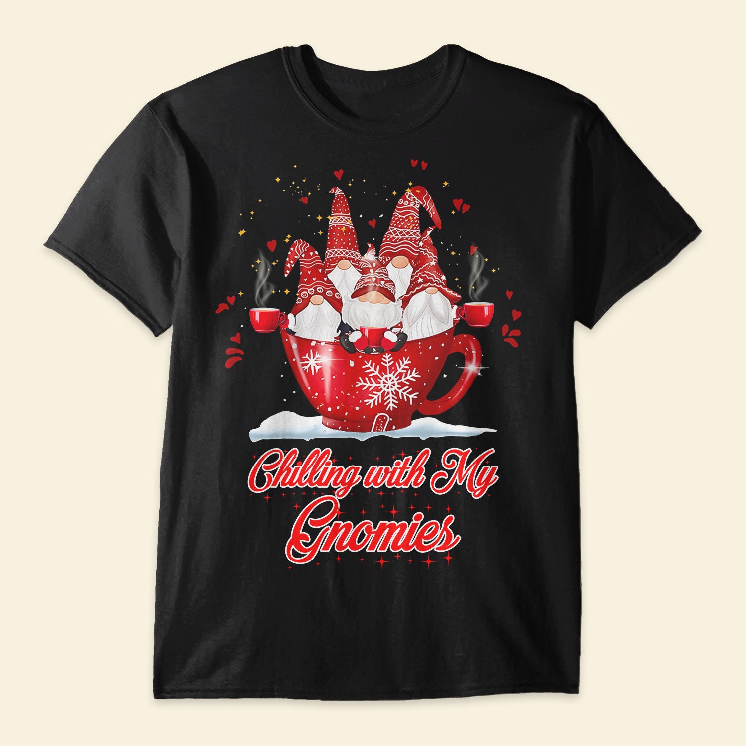 Coffee Chilling With Me Gnomies - Shirt