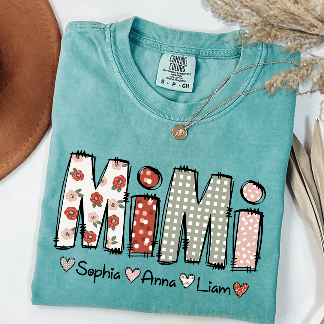 Comfort Colors_C2_AE Personalize Mimi 2025 Shirt Custom Grandma And Grandkids Shirt_Seafoam_S 1 PcB49