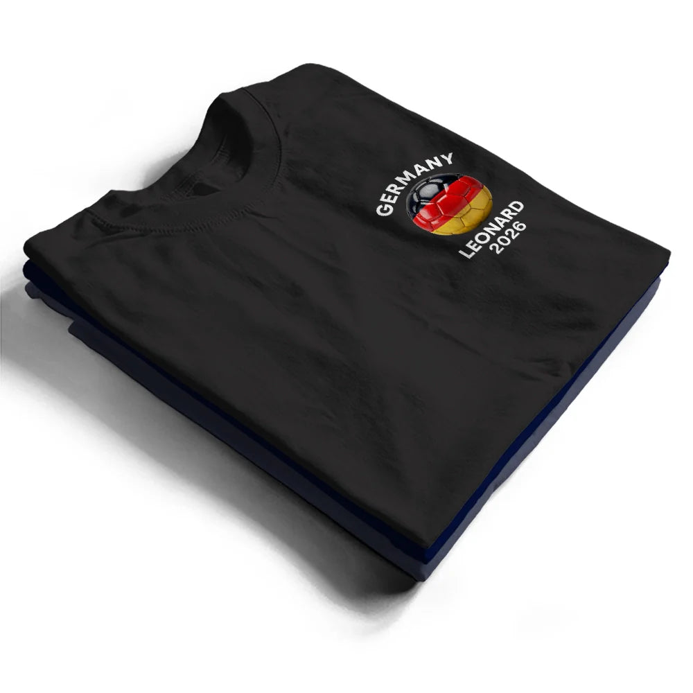 CountryFlagsSoccerBall PersonalizedTShirt TS1126 CLA3369 Mk2