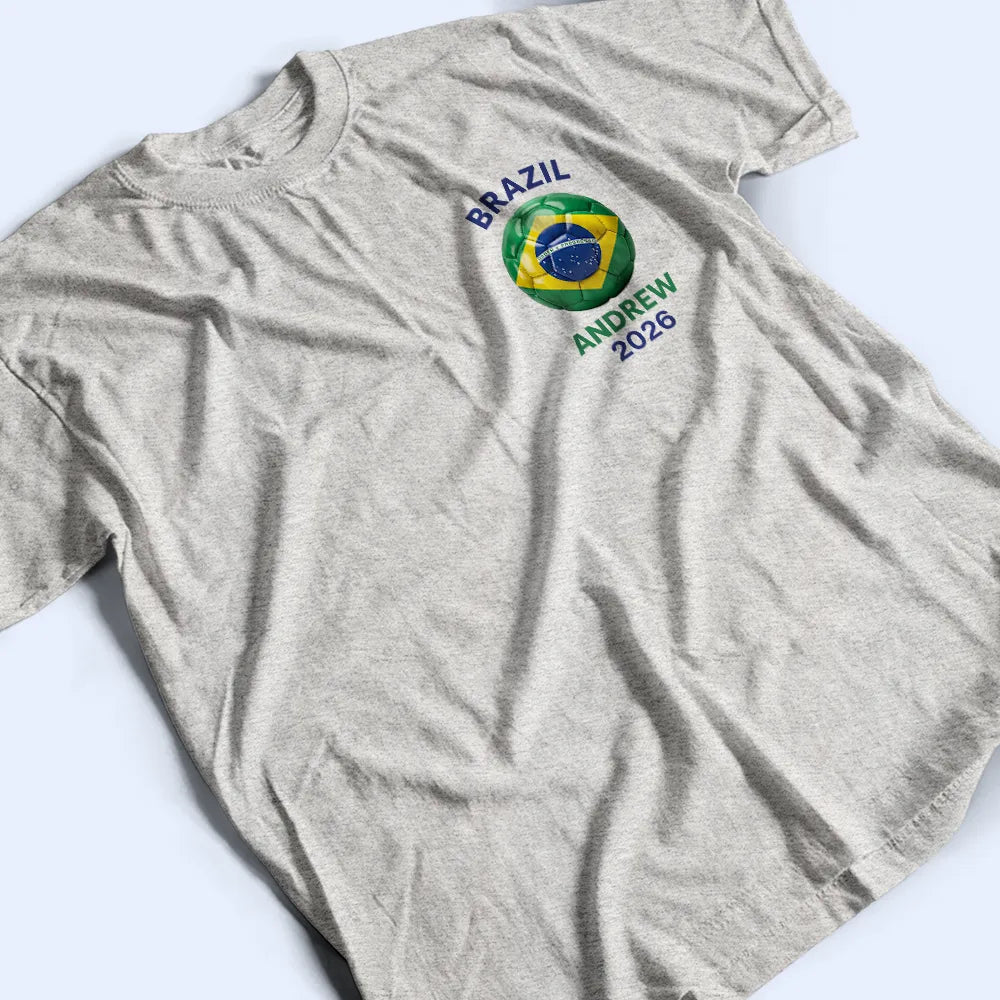 CountryFlagsSoccerBall PersonalizedTShirt TS1126 CLA3369 Mk3