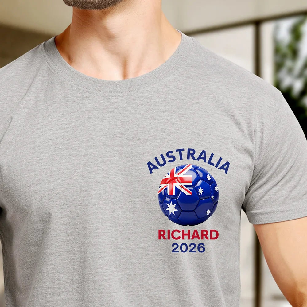 CountryFlagsSoccerBall PersonalizedTShirt TS1126 CLA3369 MkDef1