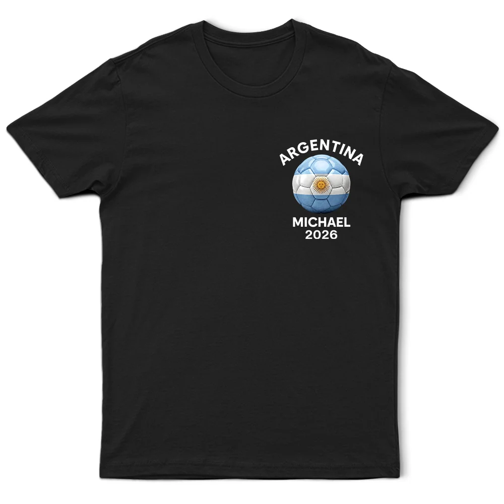CountryFlagsSoccerBall PersonalizedTShirt TS1126 CLA3369 MkDef2