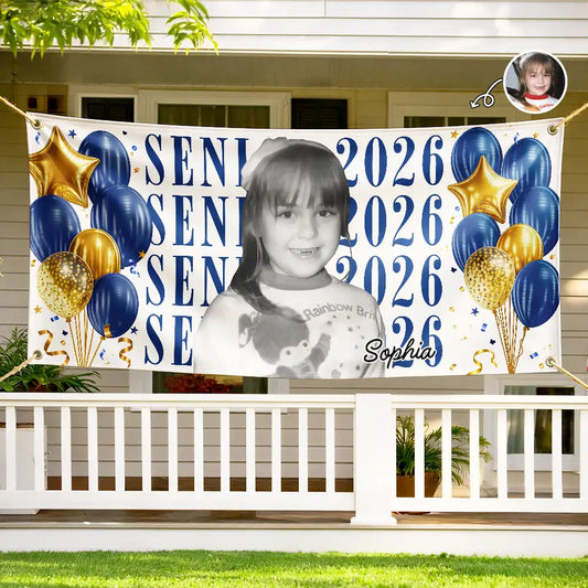 Custom Photo Senior Vintage Portrait Personalized Horizontal Banner HA275 CLA3002 MKEF