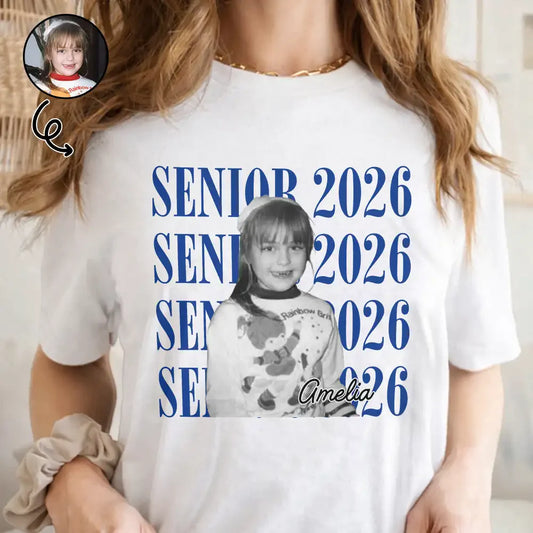 Custom Photo Senior Vintage Portrait Personalized T Shirt HA279 CLA3004 DEF1