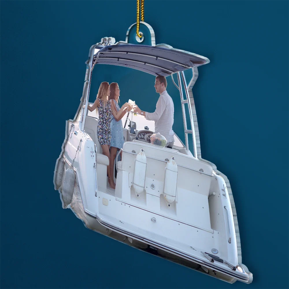 CustomPhotoBoatingPonToonChristmasDecorations PersonalizedAcrylicPhotoOrnament TG059 CLA1492 Mockupweb1