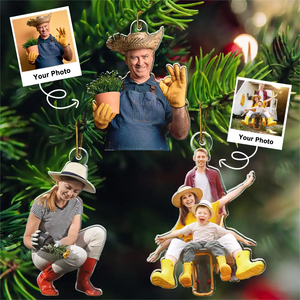 CustomPhotoGardeningChristmasDecorations PersonalizedAcrylicPhotoOrnament TG060 CLA1491 MOCKUPDEF