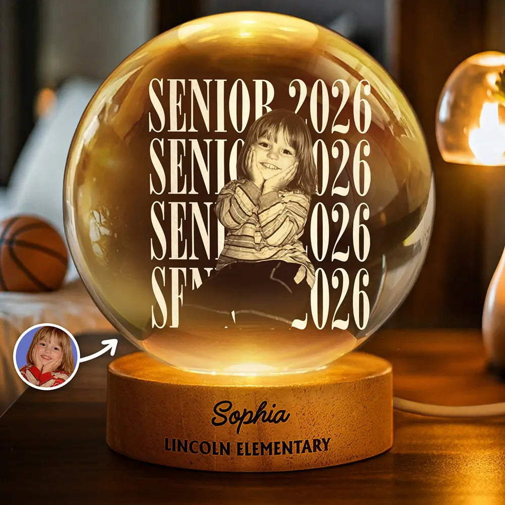 CustomPhotoSeniorVintagePortrait PersonalizedCrystalGlobeLamp HT825 CLA3010 MKDEF_6ad7eb54 58ac 4f63 9ed6 a84626aa567c