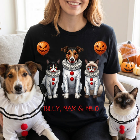 Custom_Pet_Photo_Creepy_Clown_Personalized_Shirt_1
