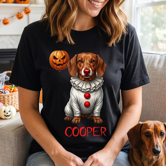 Custom_Pet_Photo_Creepy_Clown_Personalized_Shirt_2