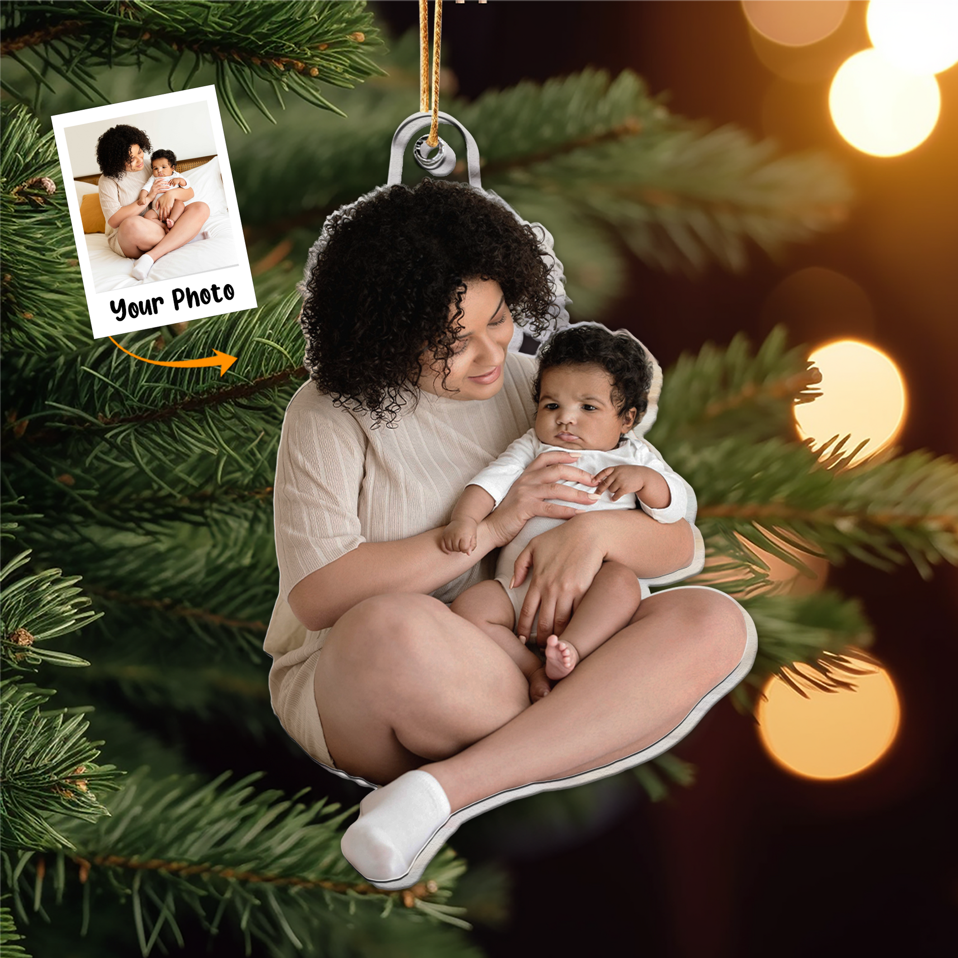 Custom_Photo_Gift_For_New_Mom_ _Personalized_Acrylic_Photo_Ornament_2