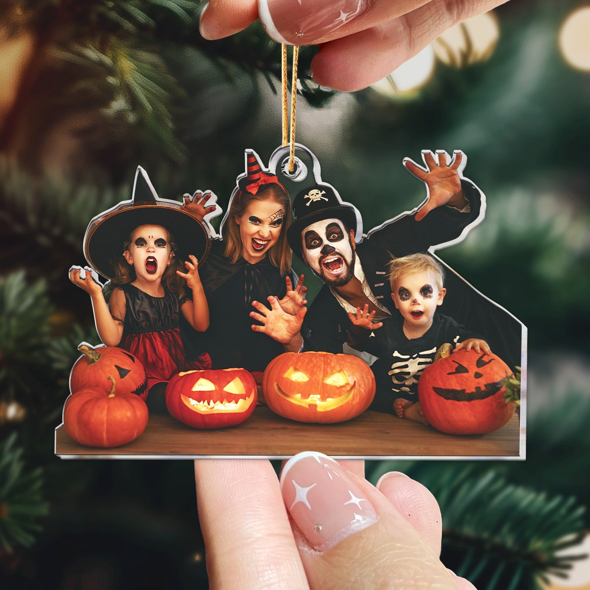Custom_Photo_Halloween_Happy_Family_ _Personalized_Acrylic_Photo_Ornament_1