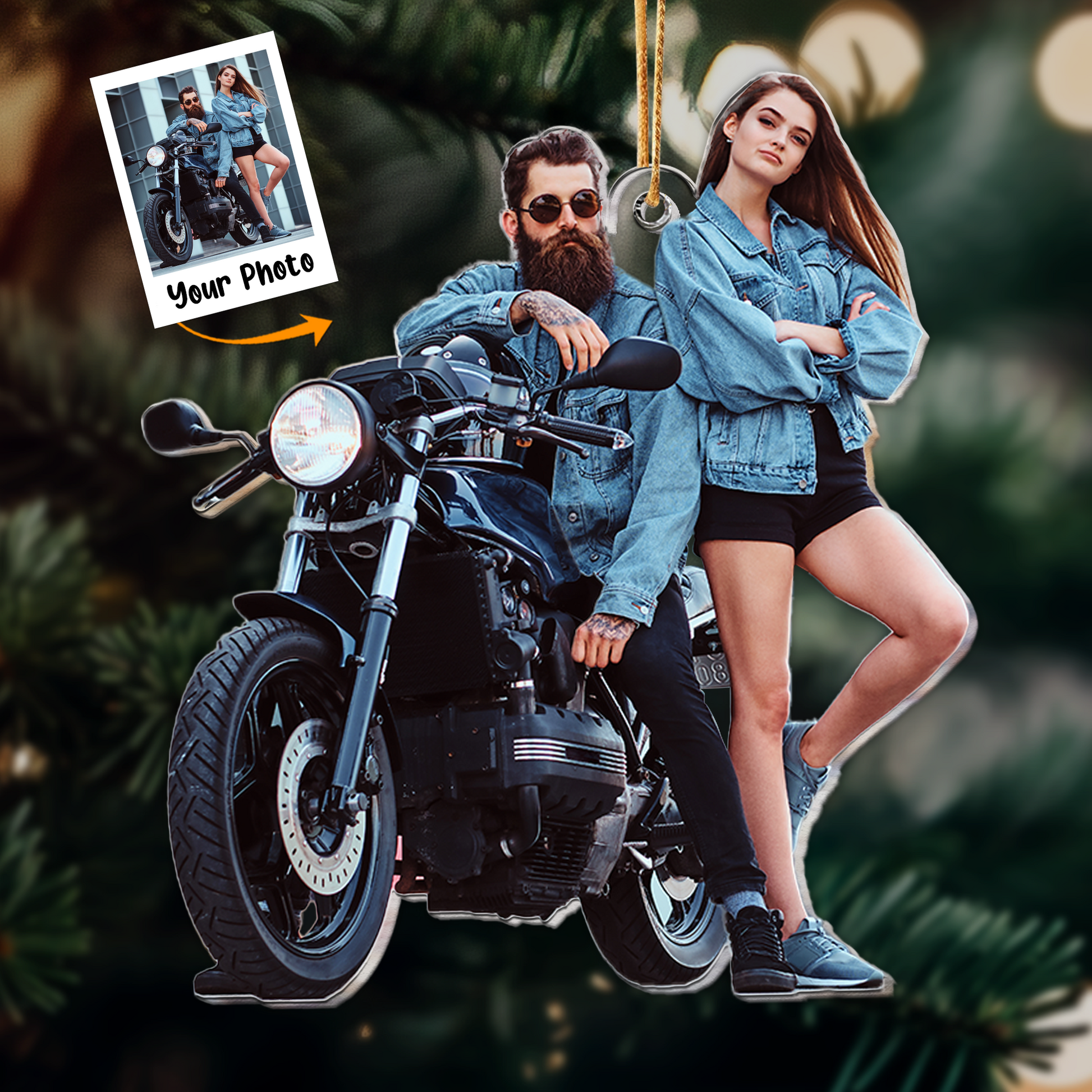 Custom_Photo_Motorcycle_Couple_ _Personalized_Acrylic_Photo_Ornament_1