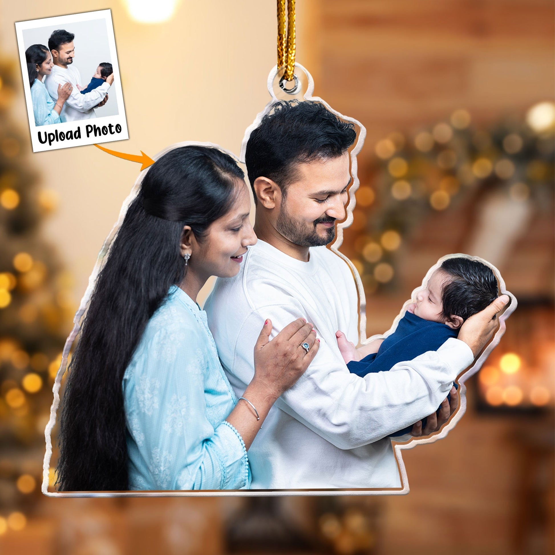 Custom_Photo_Our_First_Baby_In_The_Family_ _Personalized_Acrylic_Photo_Ornament_3