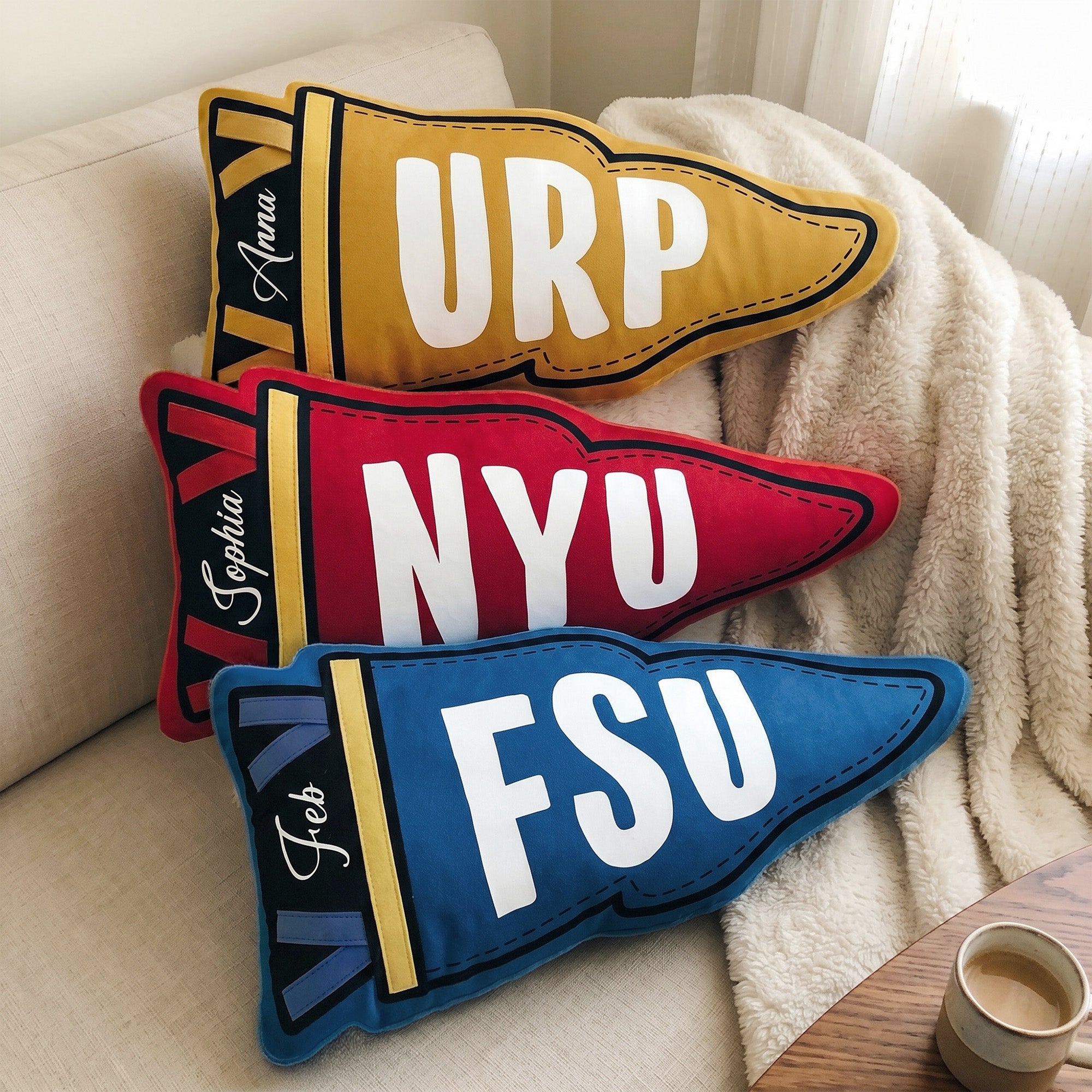 Custom_School_Pennant_Flag_Personalized_Pillow_1