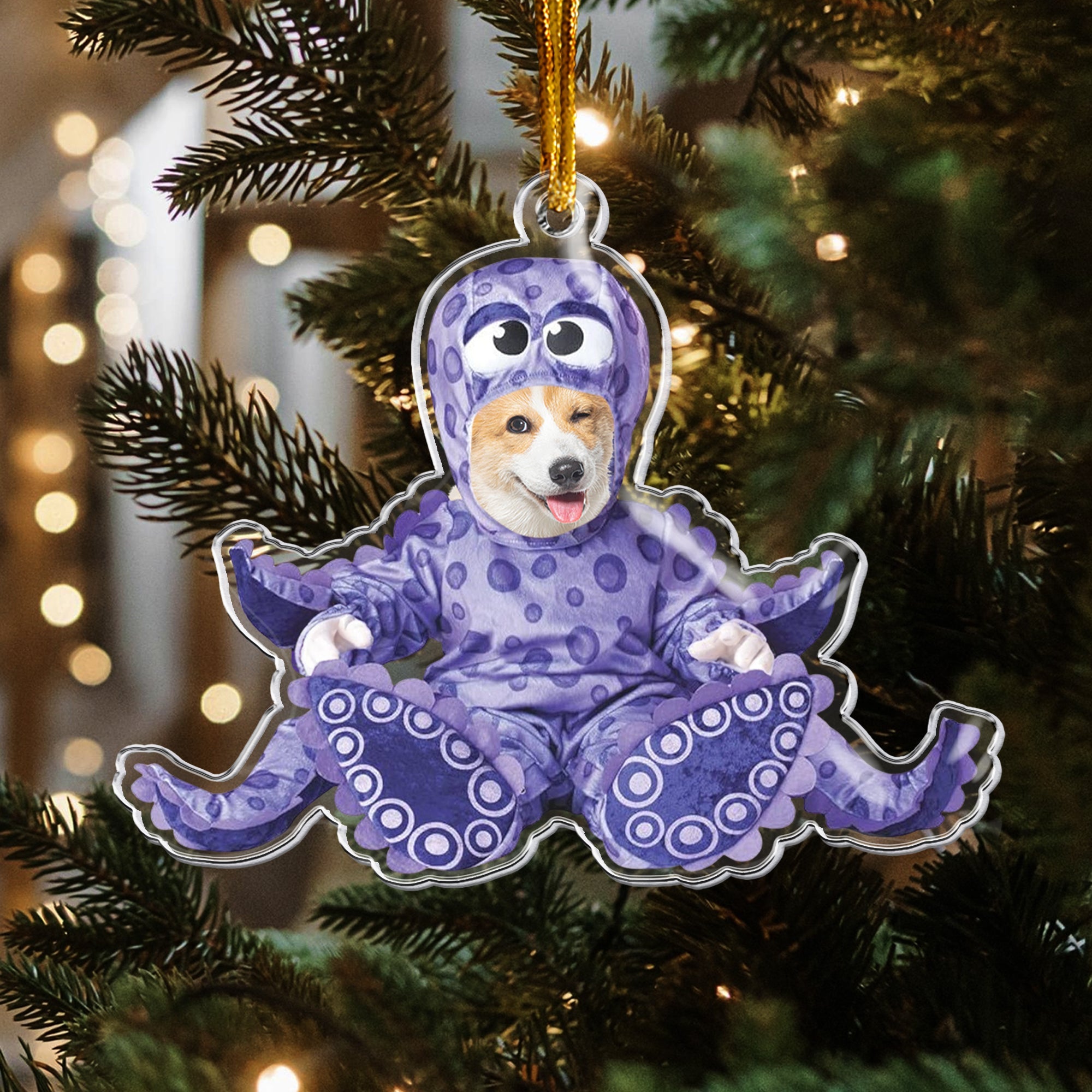 Cute Baby Monster Personalized Acrylic Photo Ornament_7